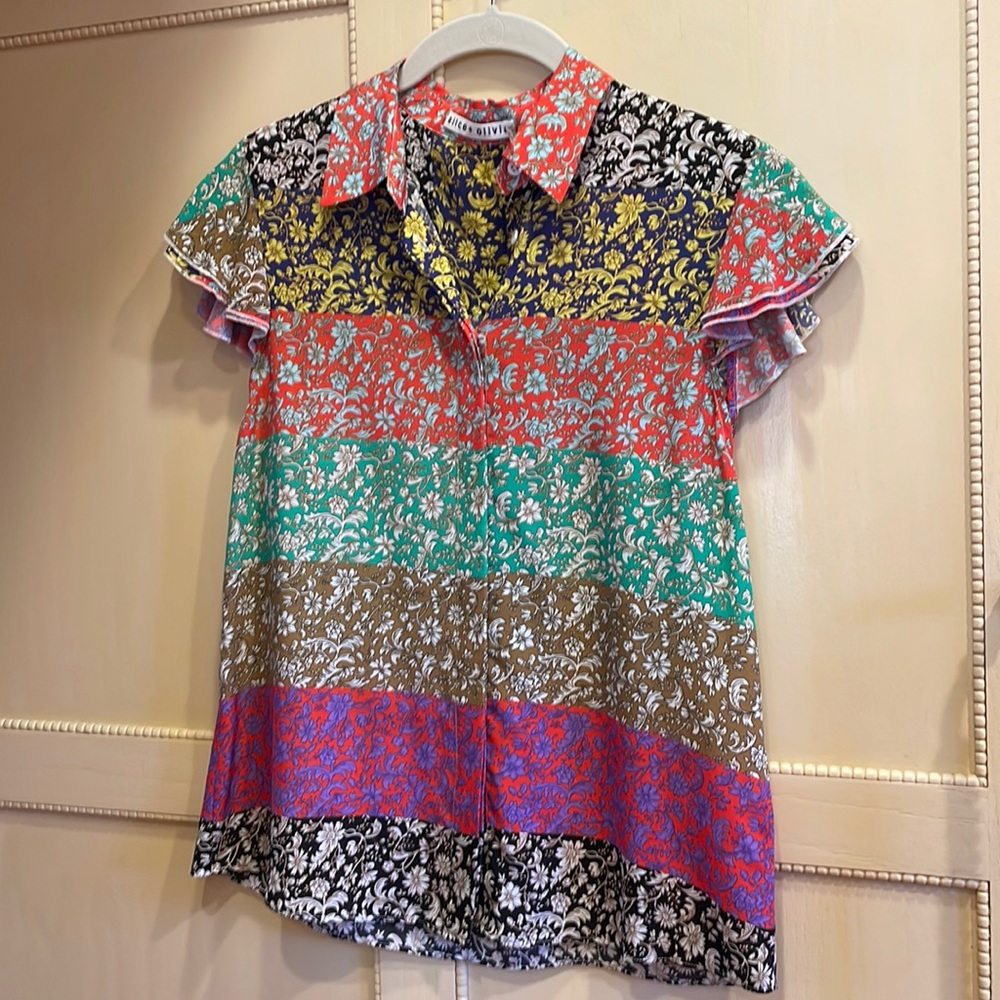 Alice and Olivia silk shirt